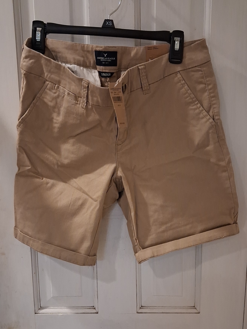 American Eagle Outfitters Women’s Chino Bermuda Shorts — Khaki Tan